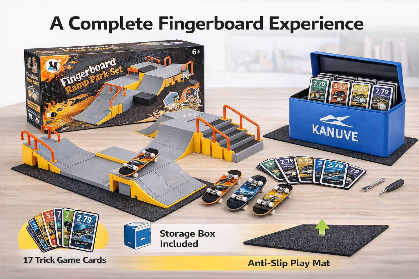 KANUVE Modular Fingerboard Ramp Set